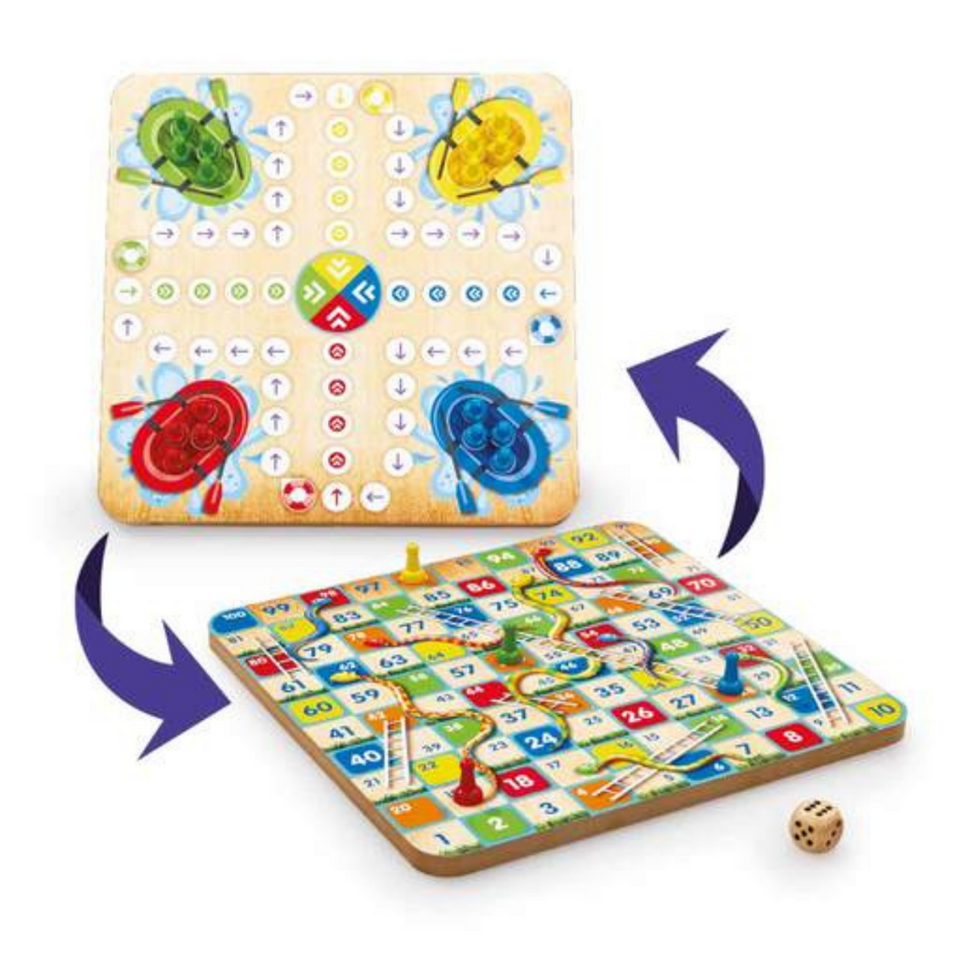 Addo Games Wooden Snakes N Ladders And Ludo