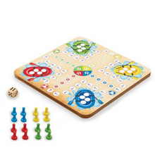 Load image into Gallery viewer, Addo Games Wooden Snakes N Ladders And Ludo
