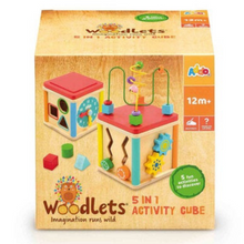 Load image into Gallery viewer, Addo Woodlets 5 In 1 Activity Cube
