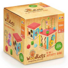 Load image into Gallery viewer, Addo Woodlets 5 In 1 Activity Cube
