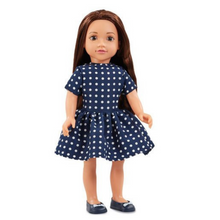 Load image into Gallery viewer, Addo R Friends Navy Polka Dot Dress Set
