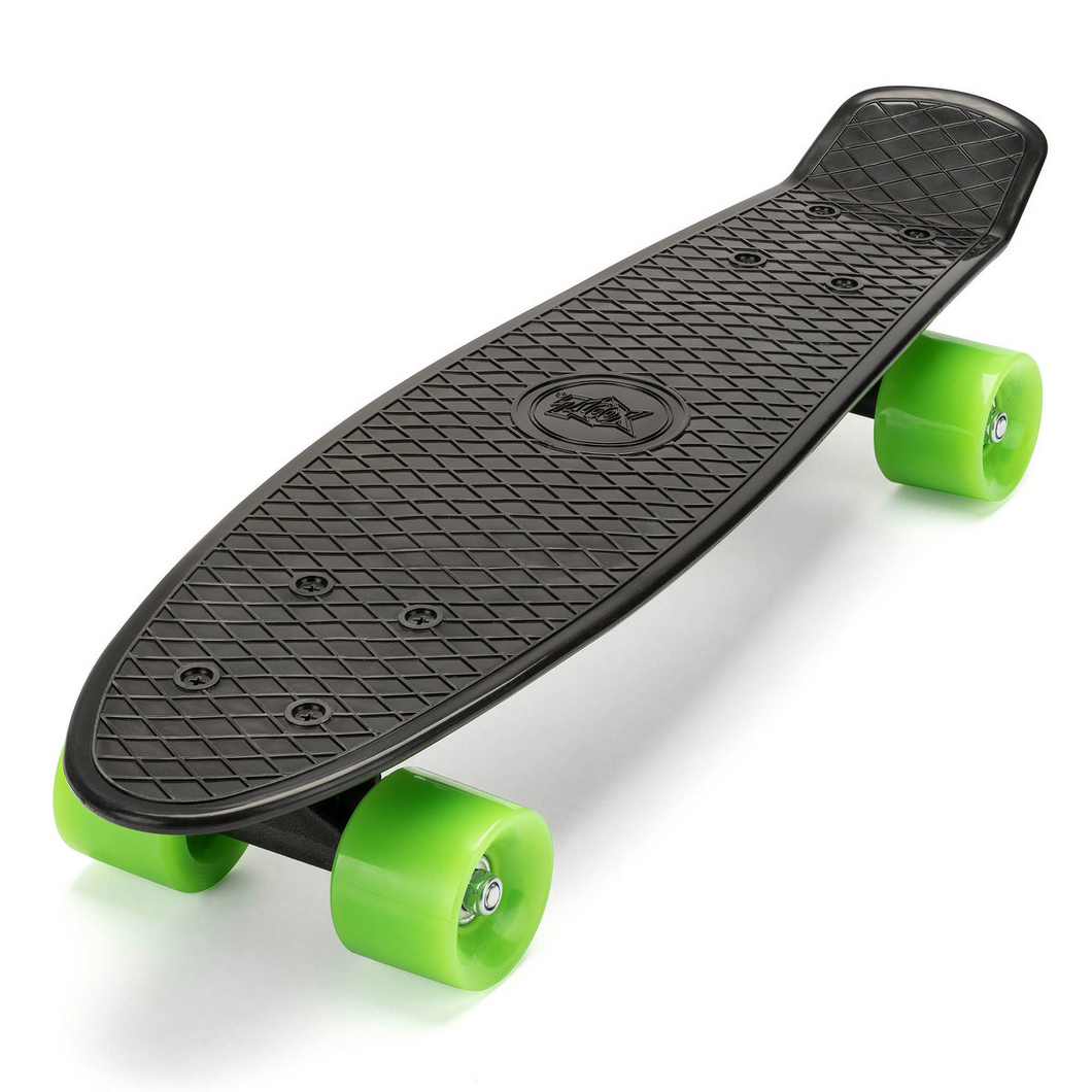 Xootz 56Cm Kr Plastic Complete Cruiser Sboard W Led Black