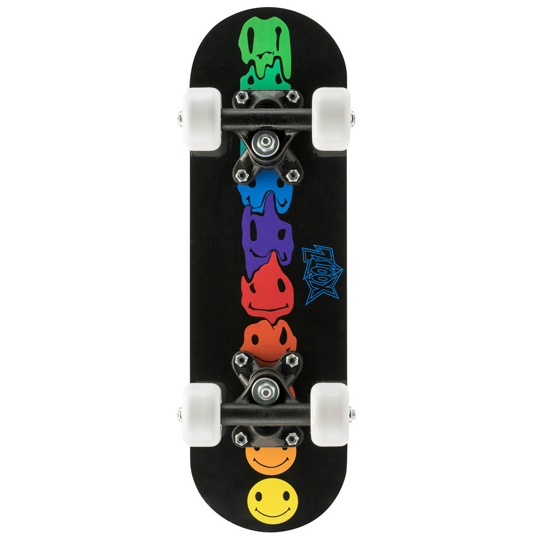 Xootz 43Cm Mini Skateboard Rainbow Smiley