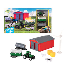 Load image into Gallery viewer, Country Life Farmyard Tractor &amp; Figures Playset
