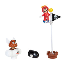 Load image into Gallery viewer, Jakks Super Mario Cloud Diorama Set &amp; Propeller Mario Figure
