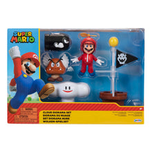 Load image into Gallery viewer, Jakks Super Mario Cloud Diorama Set &amp; Propeller Mario Figure
