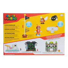 Load image into Gallery viewer, Jakks Super Mario Cloud Diorama Set &amp; Propeller Mario Figure
