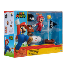 Load image into Gallery viewer, Jakks Super Mario Cloud Diorama Set &amp; Propeller Mario Figure
