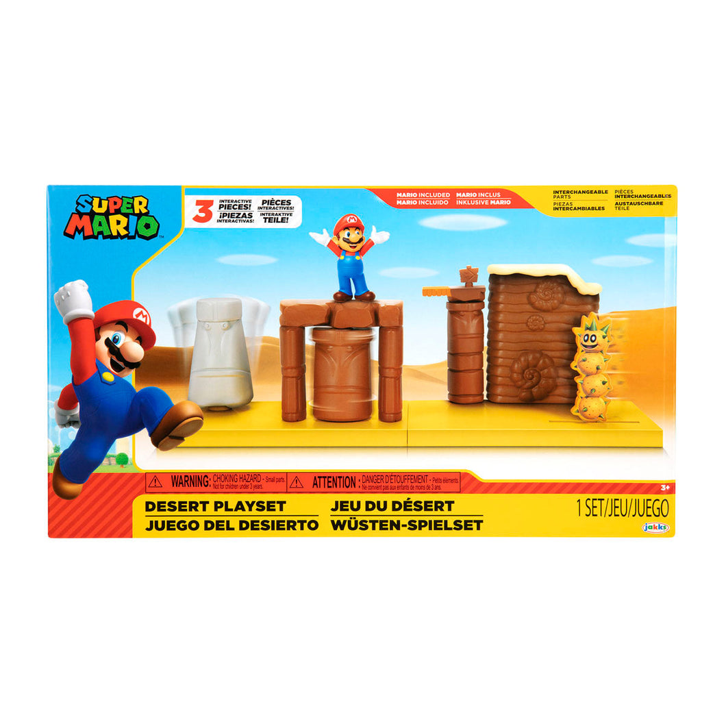 Jakks Super Mario Desert Playset & Mario Figure