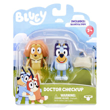 Load image into Gallery viewer, Bluey Figure 2 Pack Doctor Bluey &amp; Indy
