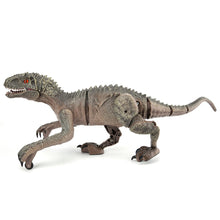 Load image into Gallery viewer, WJ Tech Remote Control Roaring Raptor Grey Dinosaur
