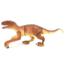 Load image into Gallery viewer, WJ Tech Remote Control Roaring Raptor Brown Dinosaur
