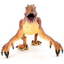 Load image into Gallery viewer, WJ Tech Remote Control Roaring Raptor Brown Dinosaur
