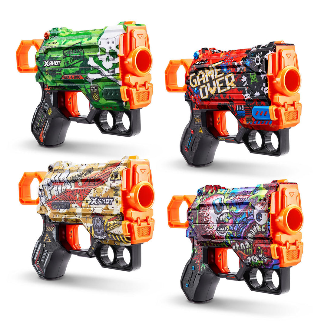 Zuru Xshot Skins Menace 4 Pack Exclusive