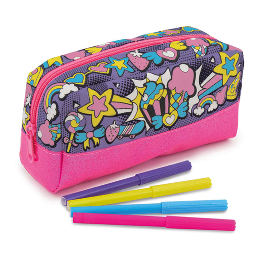 Addo Out To Impress Colour Your Own Pencil Case Craft Set