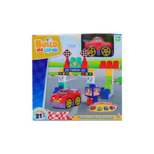 Load image into Gallery viewer, Build Me Up Maxi Vehicle Wild Racers And Building Bricks Playset 21Pcs Assorted
