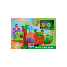 Load image into Gallery viewer, Build Me Up Maxi Happy Jungle Life Building Bricks Playset 32Pcs
