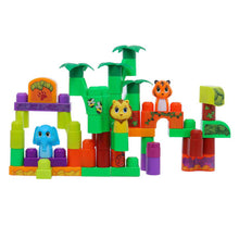 Load image into Gallery viewer, Build Me Up Maxi Happy Jungle Home Building Bricks Playset 42 Pcs
