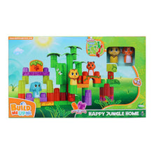 Load image into Gallery viewer, Build Me Up Maxi Happy Jungle Home Building Bricks Playset 42 Pcs
