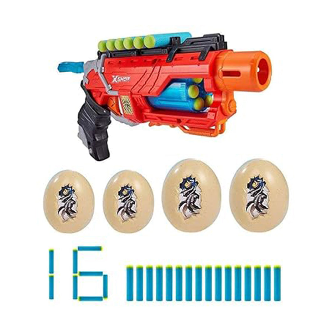 Zuru Xshot Dino Striker With 16 Darts 4 Eggs