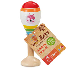 Load image into Gallery viewer, Addo Woodlets Wooden Maraca Assorted
