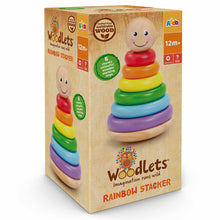 Load image into Gallery viewer, Addo Woodlets Rainbow Stacking Rings V2
