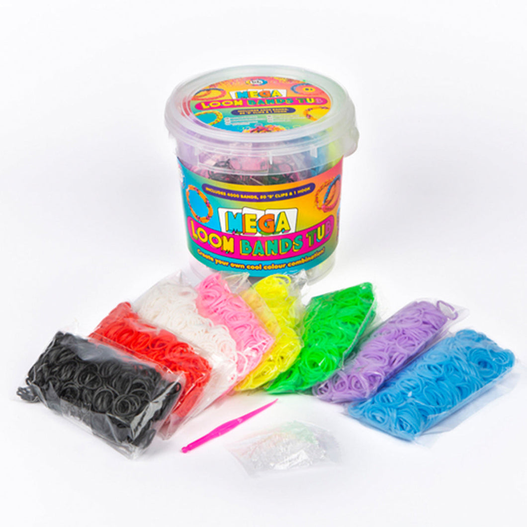 RMS Craft Hub Mega Loom Bands Tub 4000Pcs