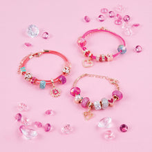 Load image into Gallery viewer, Make It Real Think Pink Halo Charms Bracelet Craft Set
