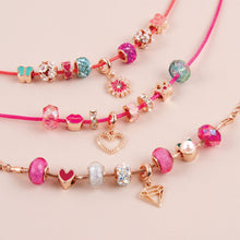 Load image into Gallery viewer, Make It Real Think Pink Halo Charms Bracelet Craft Set
