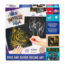 Load image into Gallery viewer, Addo Out To Impress Gold And Silver Foiling Art V2
