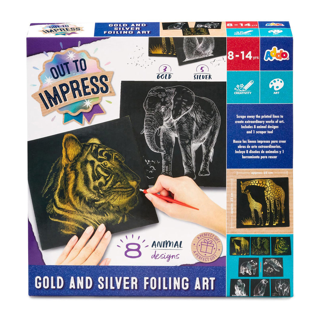 Addo Out To Impress Gold And Silver Foiling Art V2