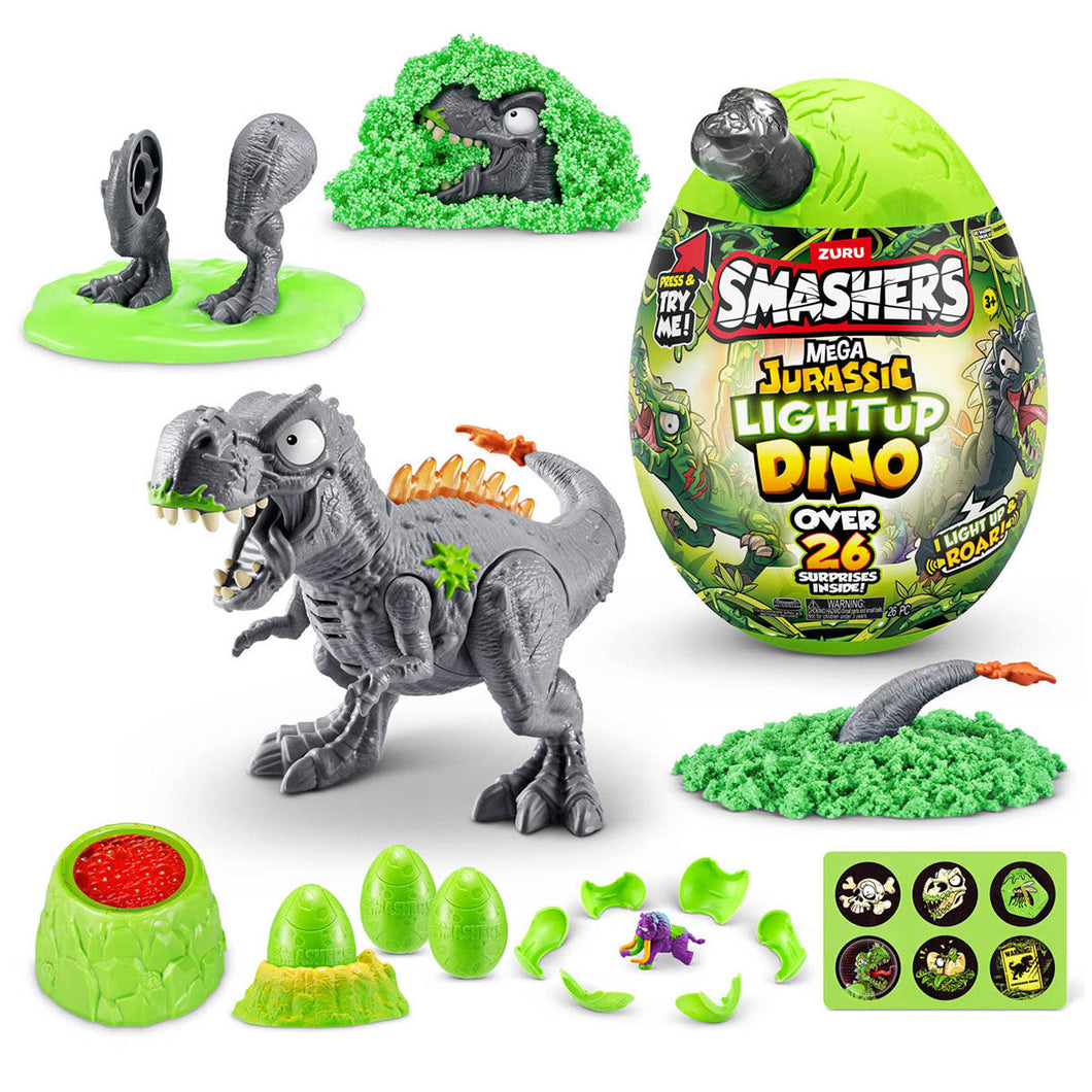 Zuru Smashers Mega Jurassic Light Up Dino Egg