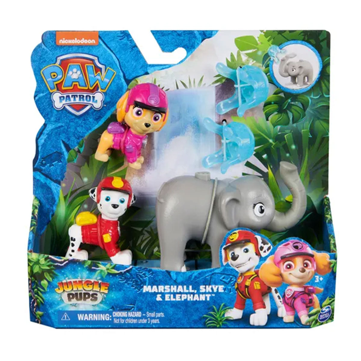 Paw Patrol Jungle Pups - Marshall, Skye & Elephant Figures