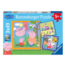 Load image into Gallery viewer, Ravensburger Peppa Pig 3 In A Box Jigsaw Puzzles
