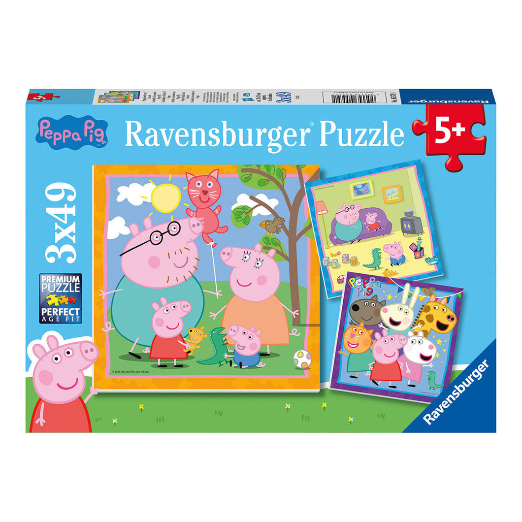 Ravensburger Peppa Pig 3 In A Box Jigsaw Puzzles