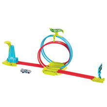 Load image into Gallery viewer, Hot Wheels Neon Speeders Laser Stunt Slamway Track Set
