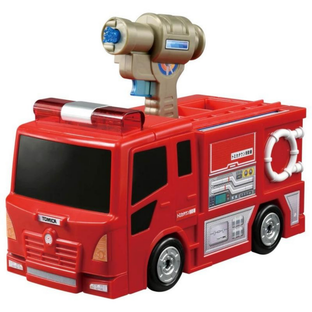 Takara Tomy Tomica World Transform Fire Truck Fire Station