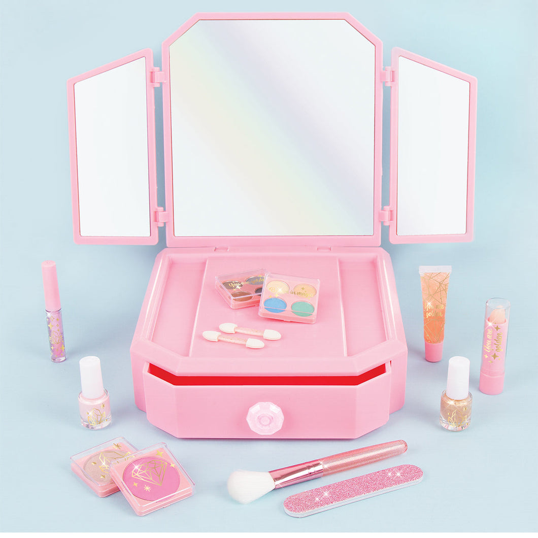 Make It Real Deluxe Mirrored Vanity And Cosmetic Set