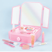 Load image into Gallery viewer, Make It Real Deluxe Mirrored Vanity And Cosmetic Set
