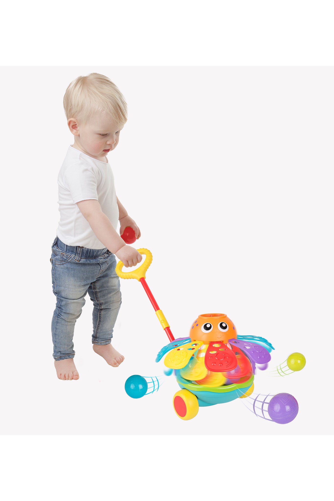 Playgro Push Along Ball Popping Octopus