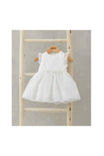 Load image into Gallery viewer, Mamas &amp; Papas White Organza Flower Dress
