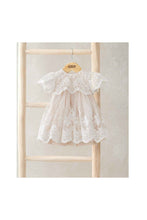 Load image into Gallery viewer, Mamas &amp; Papas Lace Frill Sleeve Dress
