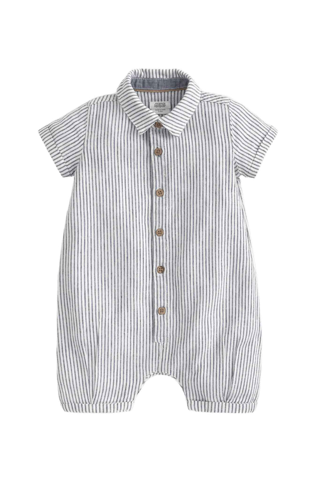 Mamas & Papas Pinstripe Romper