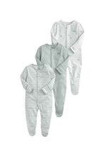 Load image into Gallery viewer, Mamas &amp; Papas 3Pk Whale Sleepsuits
