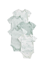 Load image into Gallery viewer, Mamas &amp; Papas 5Pk Whale Short Sleeve Bodysuit
