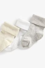 Load image into Gallery viewer, Mothercare Striped Turn-Over-Top Baby Socks - 5 Pack
