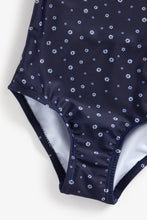 Load image into Gallery viewer, Mothercare Navy Flower Swimsuit
