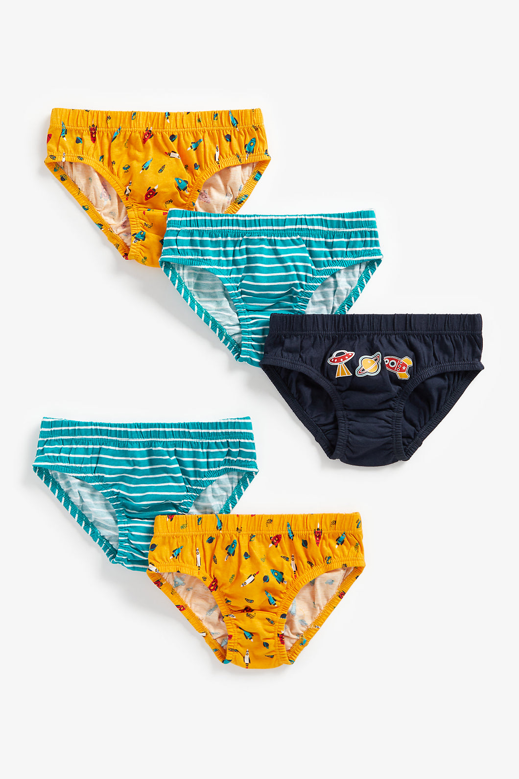 Mothercare Blast Off Briefs - 5 Pack