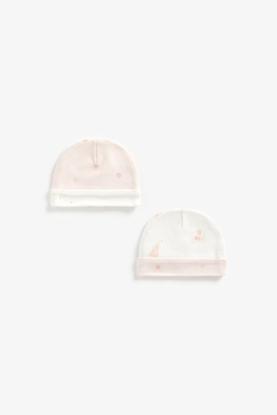 Mothercare Pink Premature Baby Hats - 2 Pack