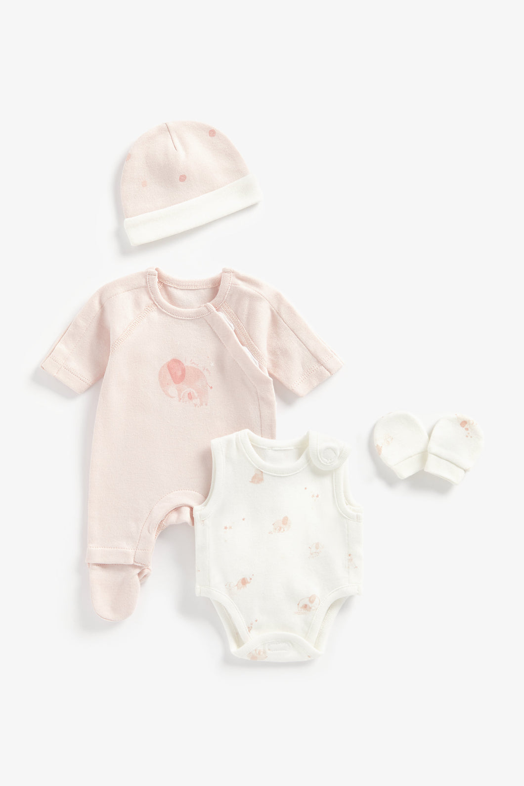 Mothercare Pink Premature Baby Four-Piece Set